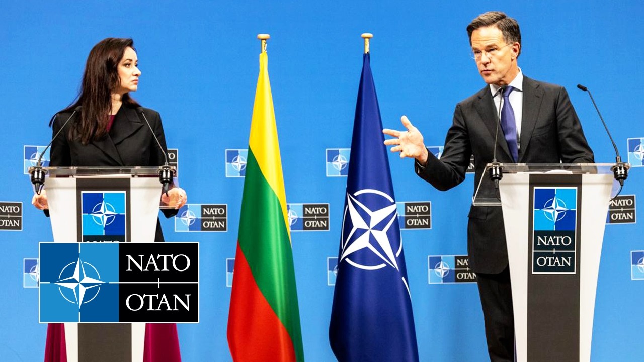 NATO Secretary General with the Prime Minister of Lithuania 🇱🇹 Inga Ruginienė, 26 FEB 2026