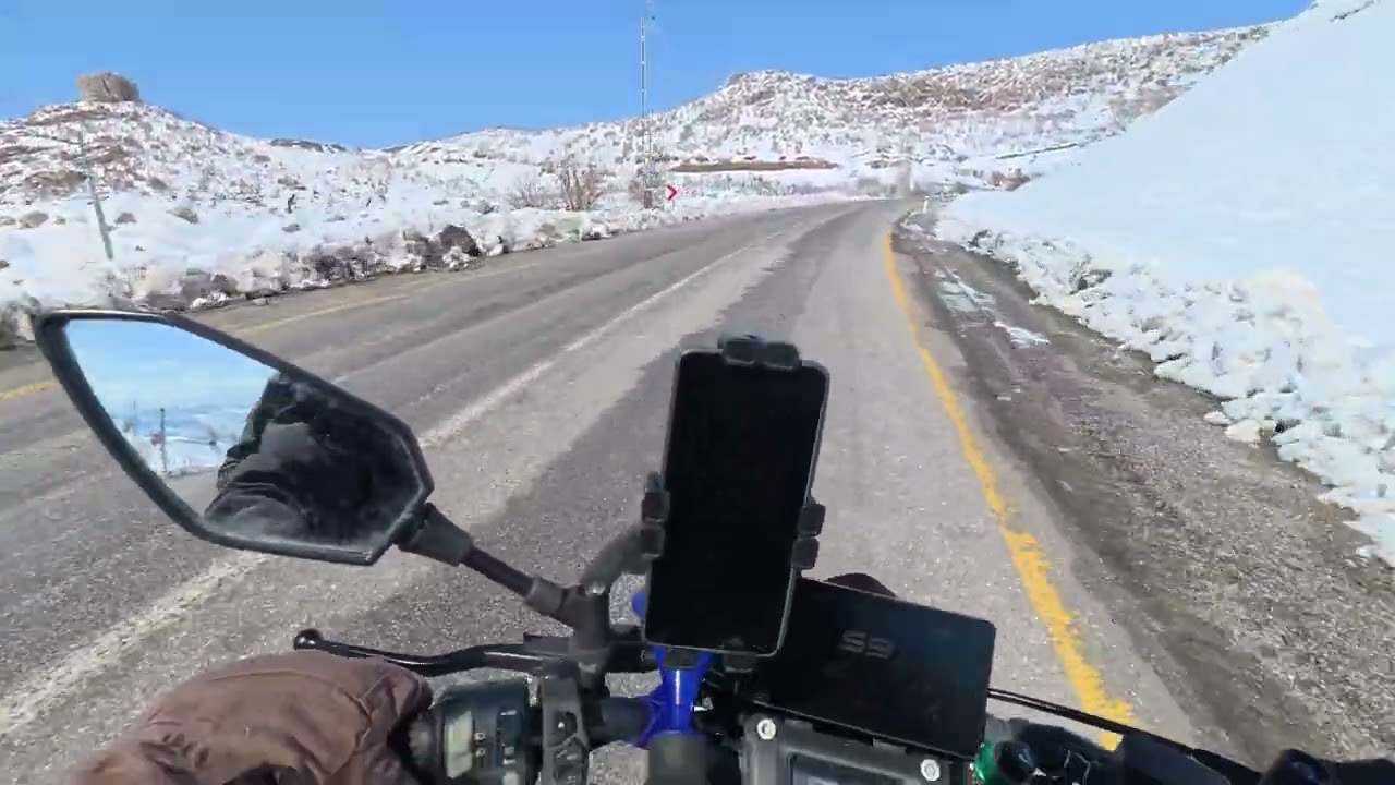 MOTORSİKLETLE KARLA KAPLI DAĞA KAMP YAPMAYA GİDİYORUM