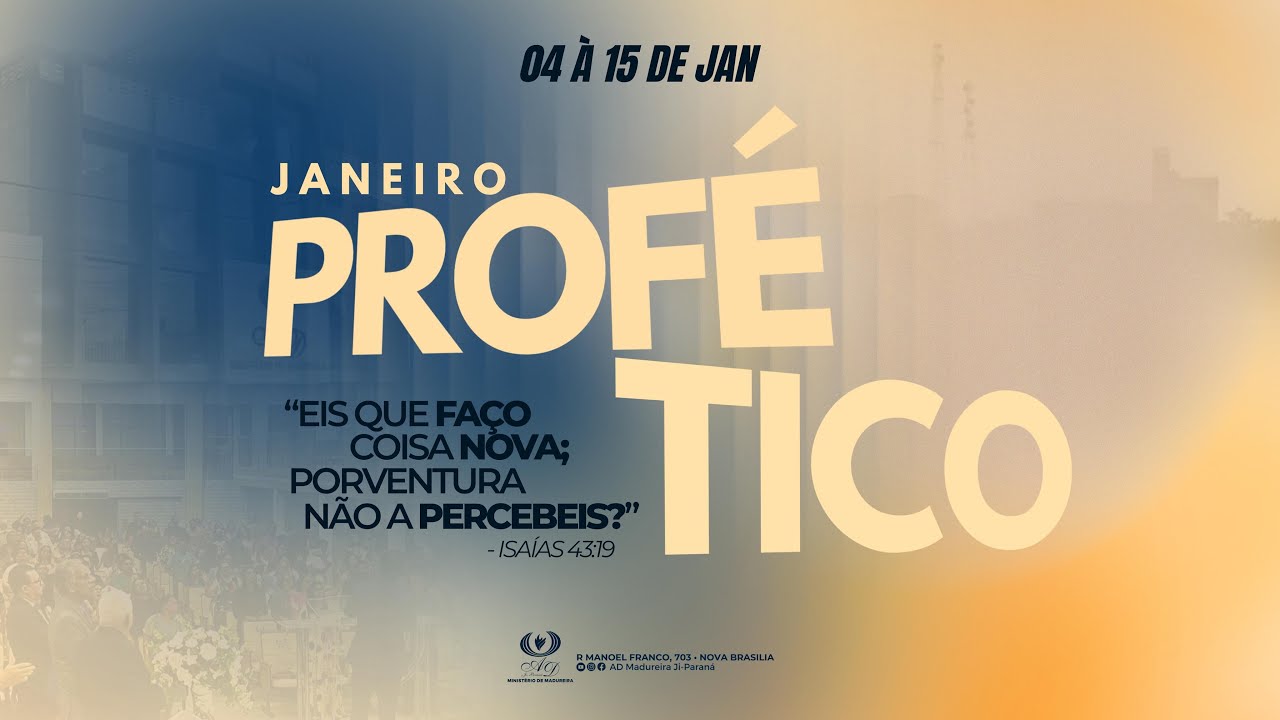 Janeiro profético 15/01/2026