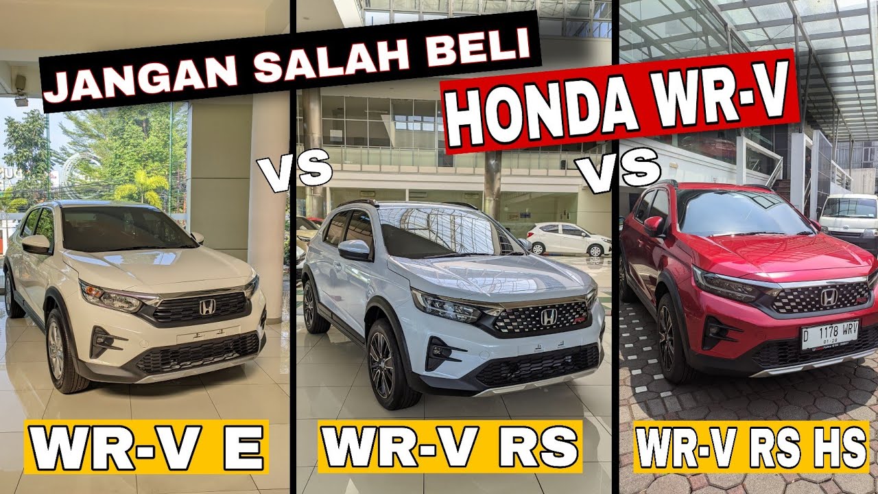 PERBEDAAN HONDA WRV E vs WRV RS vs WRV RS SENSING