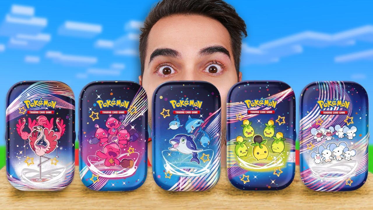 APRO 5 NUOVE MINI TIN DI POKEMON