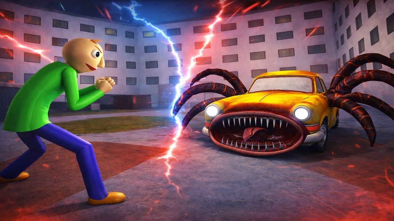 CAR EATER VS BALDI IN GARRY'S MOD