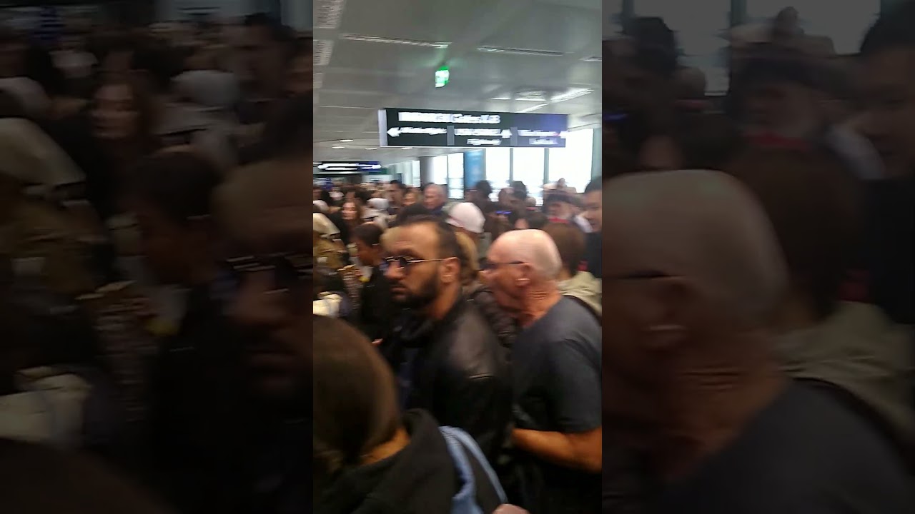 Chaos and huge queues at Milan airport, 14 October 2025. EES ROLLOUT NOT OPERATIONAL