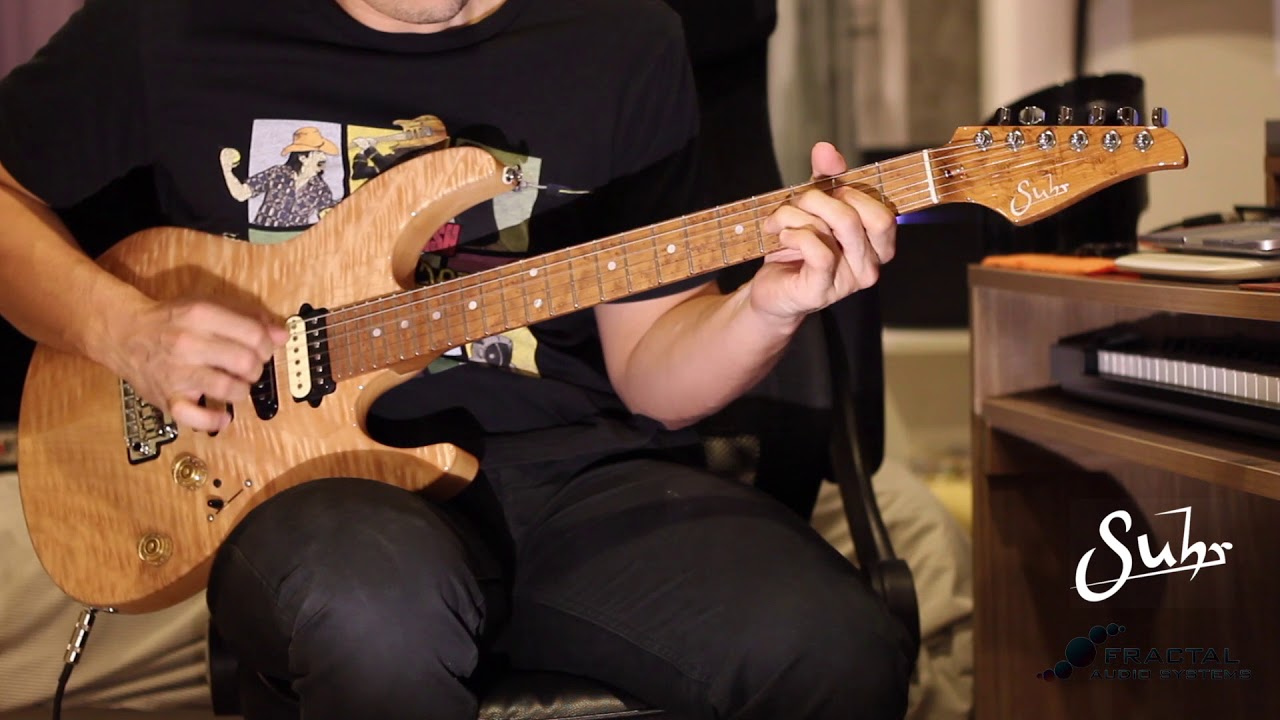 Suhr Modern Custom V Angle Maple Top + Roasted Bird eye Maple Neck