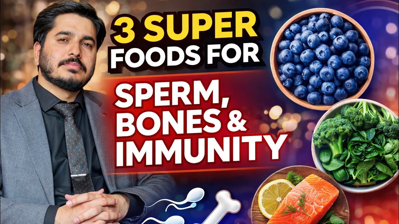 3 Superfoods Jo Bones , immunity And Sperm Count Ky liye Bohat Achay Hain | healthbydrasad 