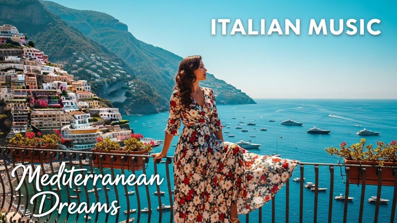 Romantic Italy Views 🎶 Mediterranean Instrumental Music for Relaxing Moments | 4K
