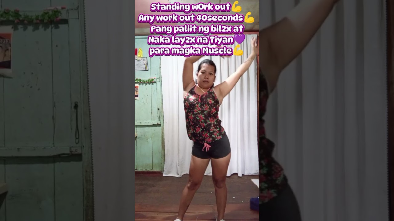 Lets work out everyday mga lab lab💜masaya to subukan ninyo liliit tiyan ninyo💪