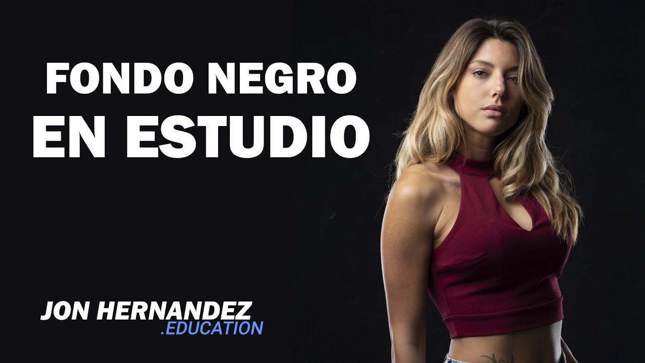 Fondo negro para fotografía de estudio