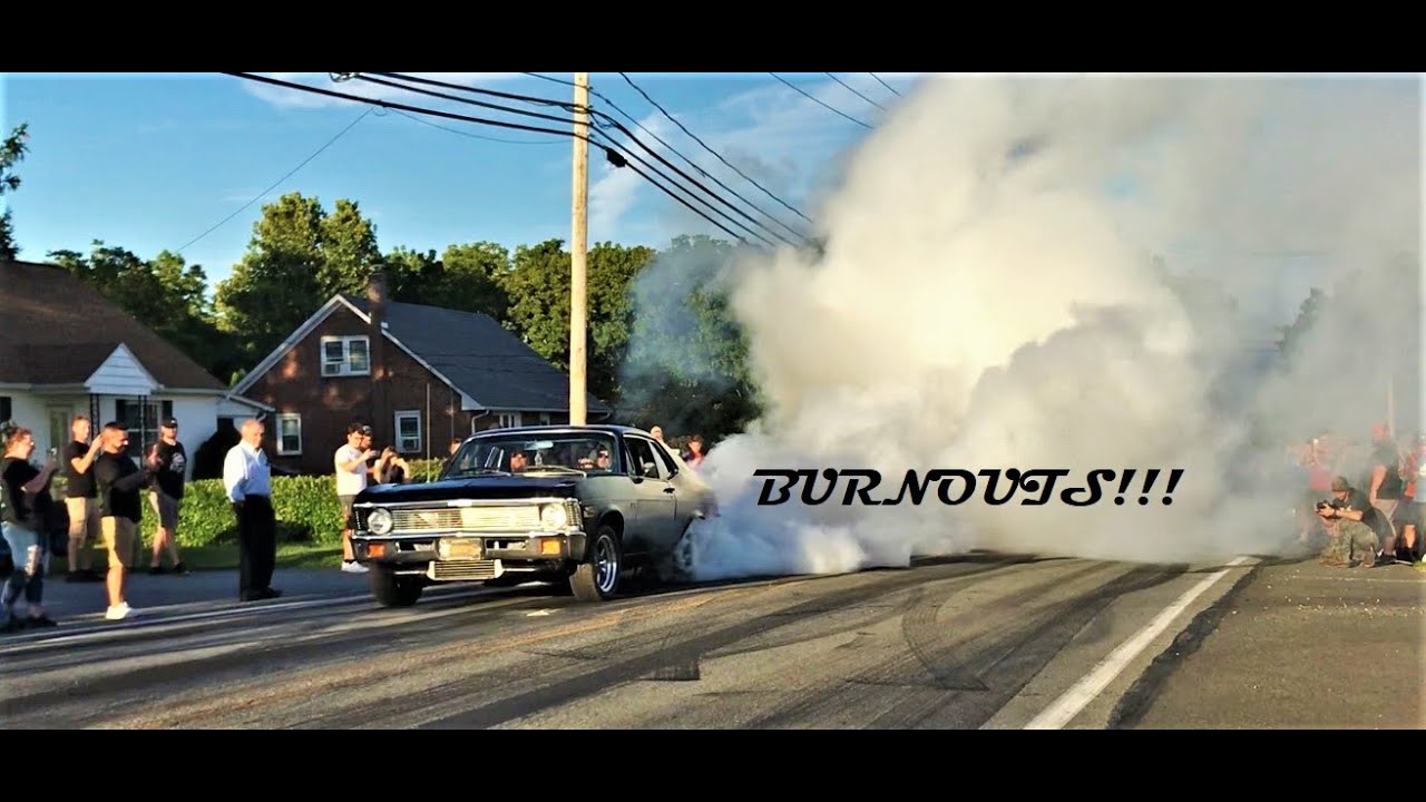 OUT OF CONTROL PARADE! Macungie Unofficial Wheels of Time Cruise 2020 Part 2 - Non-Stop Burnouts
