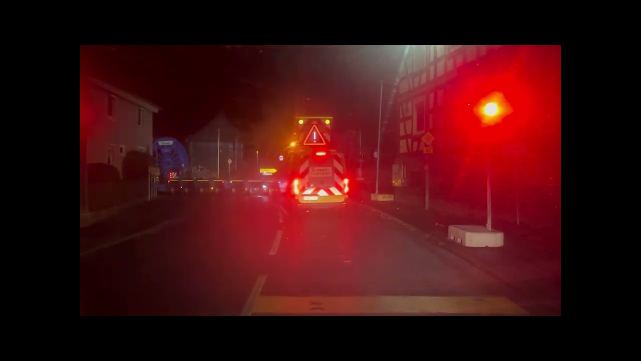 Von Mannheim nach Philipsthal 2.Etappe # Schwertransport# Sondertransport 