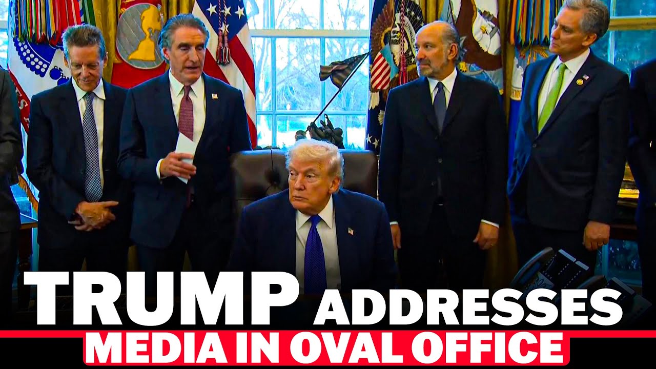 U.S. President Donald Trump answers reporters' questions in the Oval Office | India &ndash; US Deal