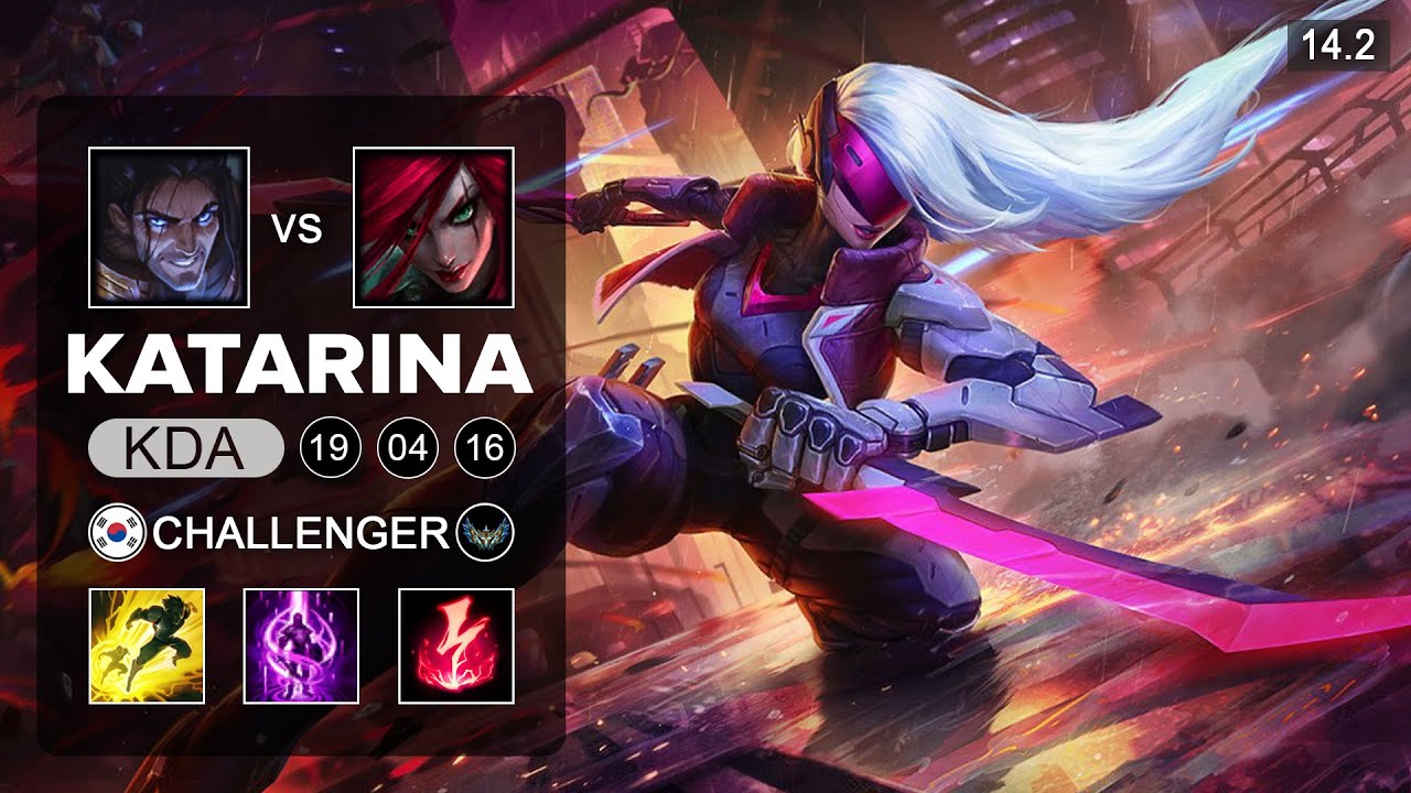 Katarina vs Sylas Mid - KR Challenger - Patch 14.2 Season 14