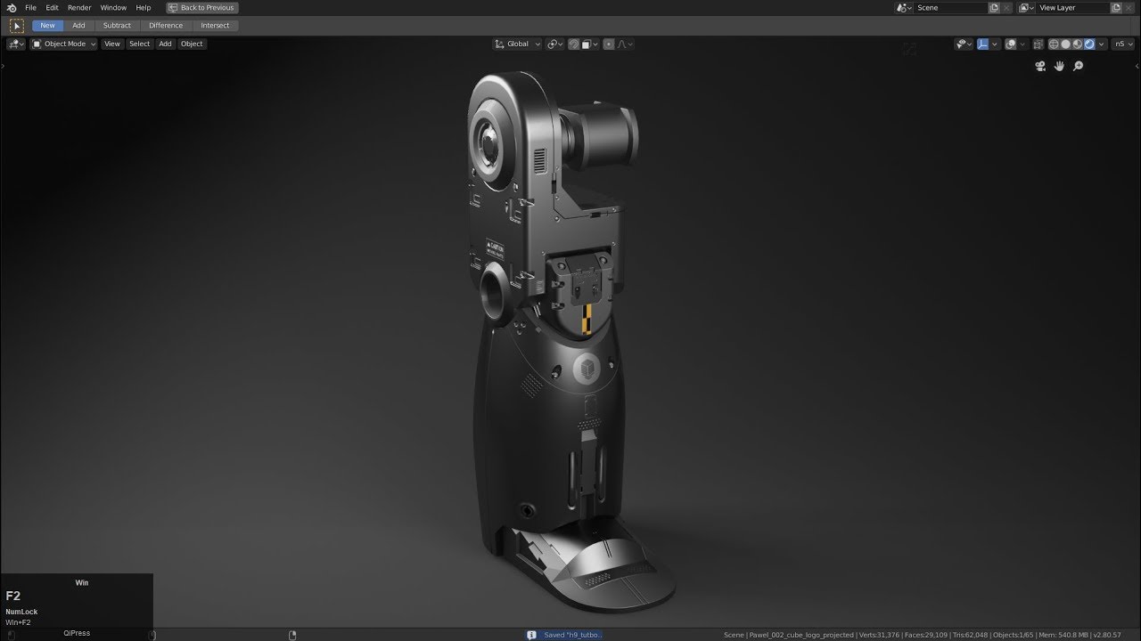 #hardops 9: Моделирование ноги робота в #b3d