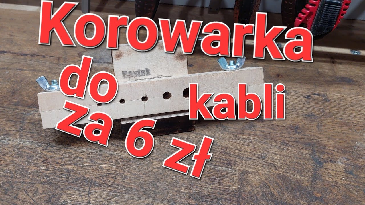 Jak zrobic tanią korowarke do kabli.. Bastek #recykling