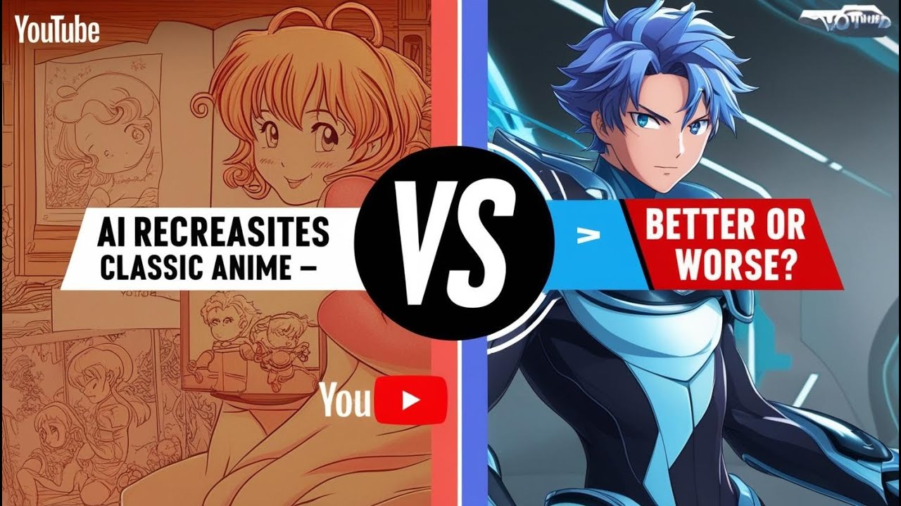 AI Recreates Classic Anime Scenes &ndash; Better or Worse? 🤯🎞️ #AIAnime #AnimeRemake #DigitalArt