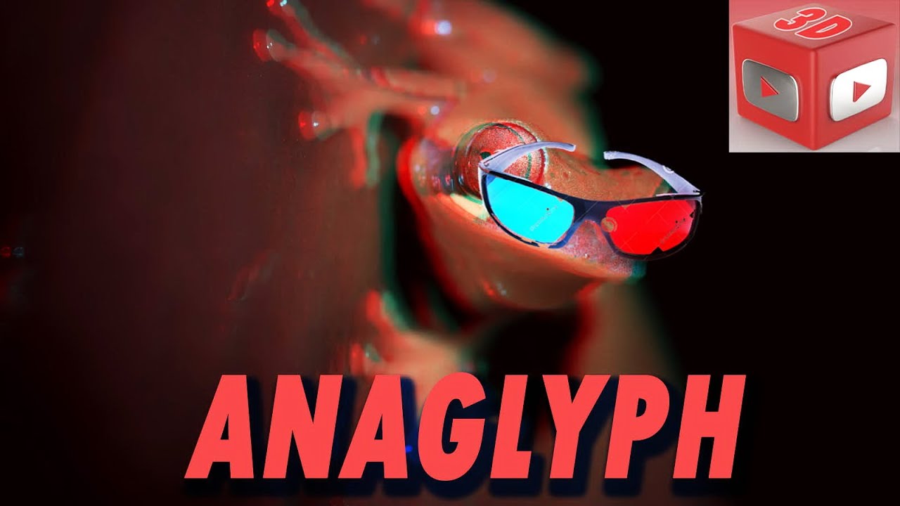 Rainforest animals. anaglyph deep custom 3d, stereoscopic, red blue glasses, wyh78