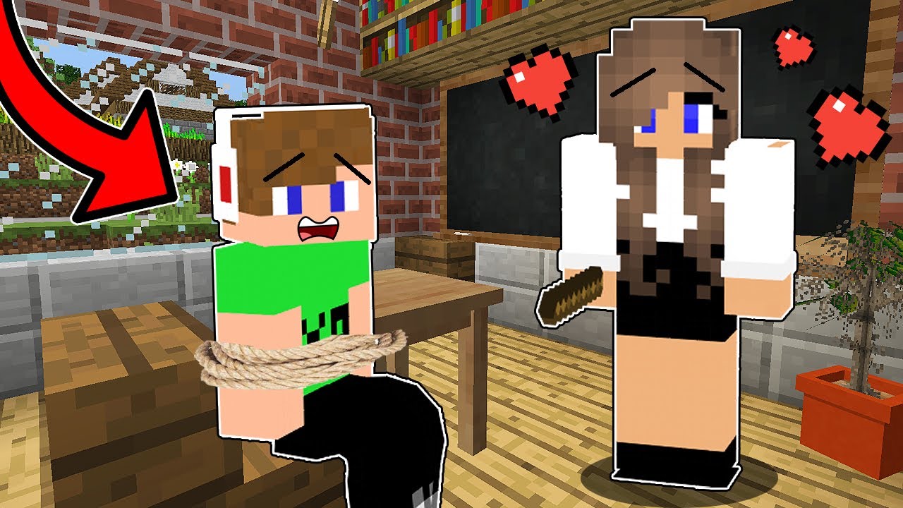 SZERELMES LETT BELÉM A TANÁRNŐ A MINECRAFT-BAN! 😱