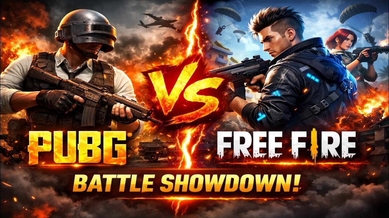 FREE FIRE VS PUBG FULL COMPARISON // WHO IS BEST PUBG MOBILE VS FREE FIRE
