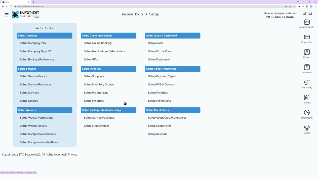 {Setup} Client Form