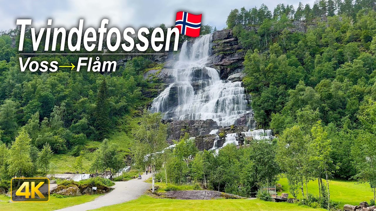 Voss to Flåm Scenic Drive | Tvindefossen Waterfall & Nærøydalen Valley | Norway 🇳🇴
