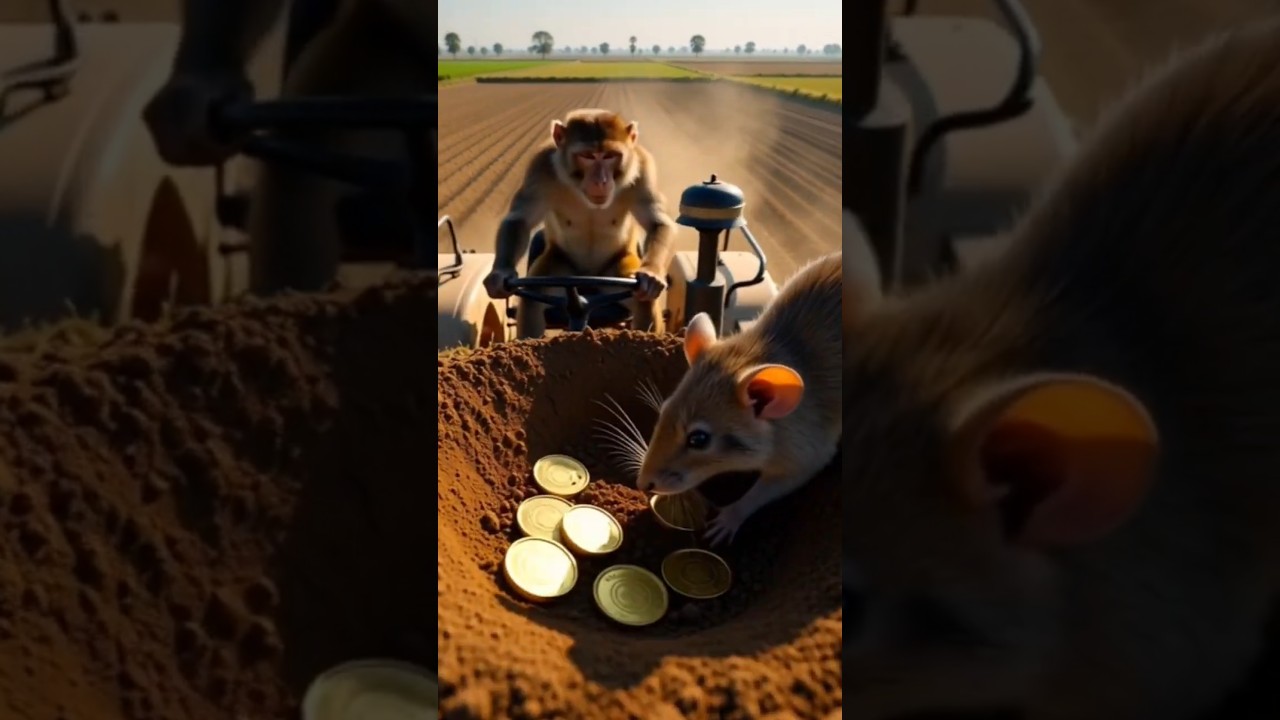 This Monkey’s Life Changed After Finding Gold Coins 💔➡️💰