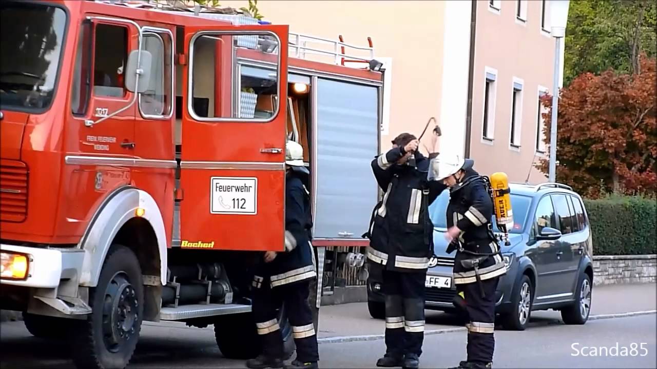 Freiwillige Feuerwehr Wemding - Großübung an der Mittelschule Wemding