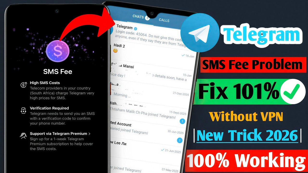 How To Fix Telegram SMS Fee Problem (2026) | Fix Telegram Code SMS Problem | Telegram Login Problem