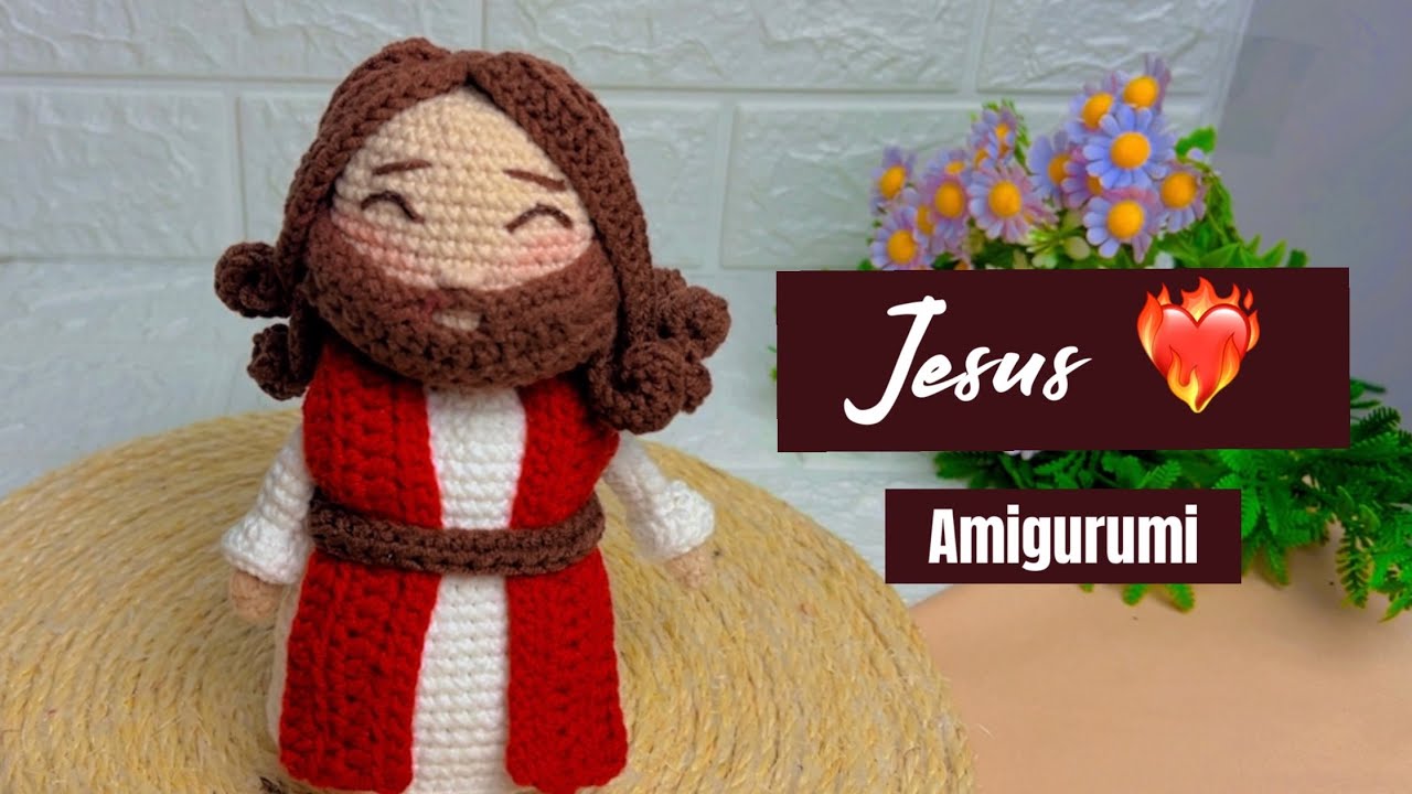 Jesus Amigurumi  Crochê - Natal, Ensino Bíblico, Fé ❤️‍🔥