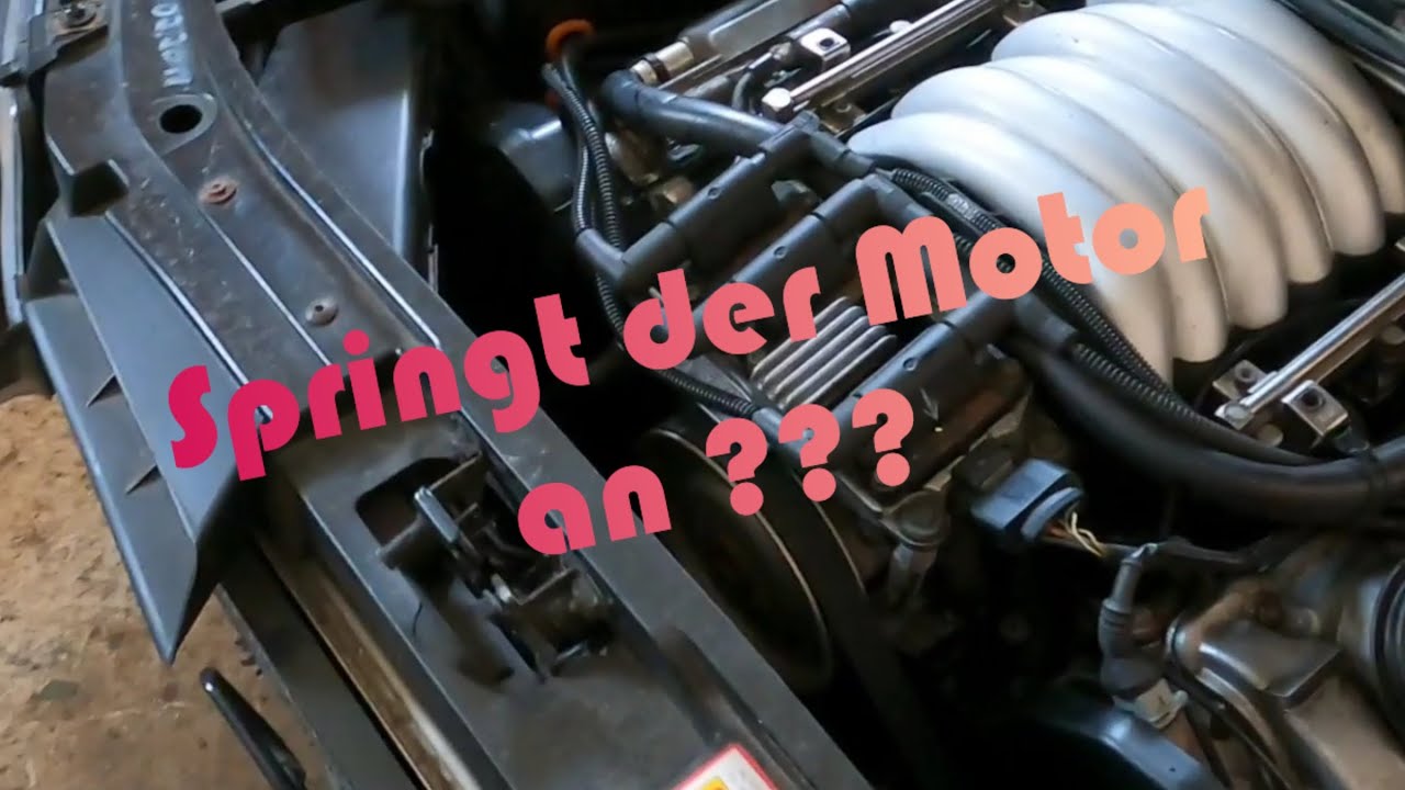 Erster Motorstart nach fast 2 Jahren. L&auml;uft er ???? Audi A6 quattro Projekt