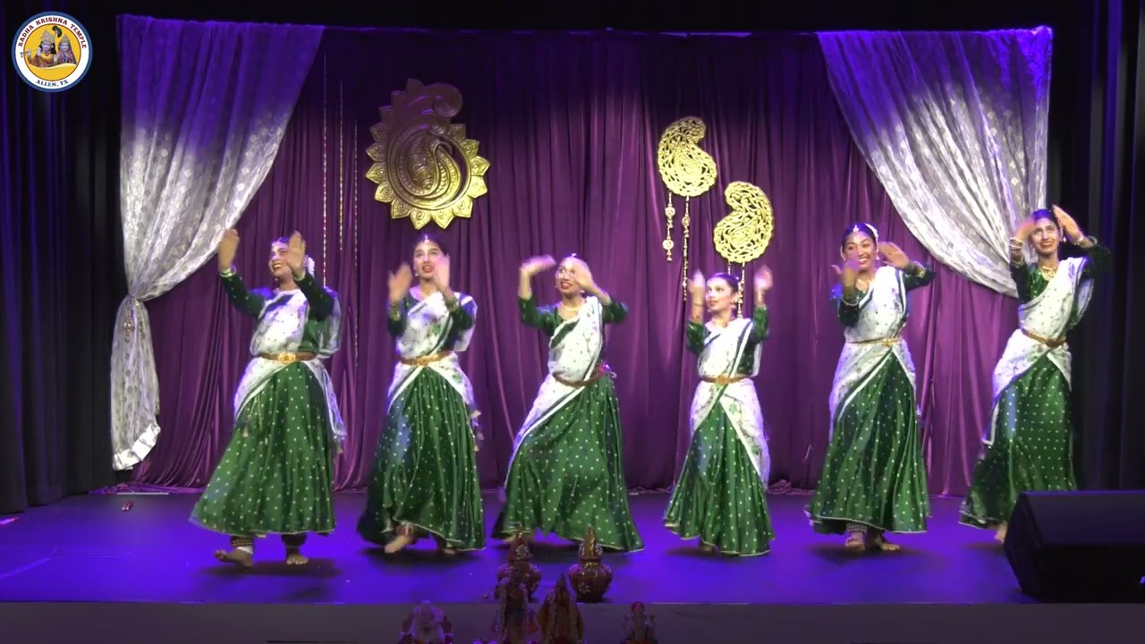 Superhit Krishna Bhajan - Graceful Dance Performance | CICE Radha Krishna Temple Dallas