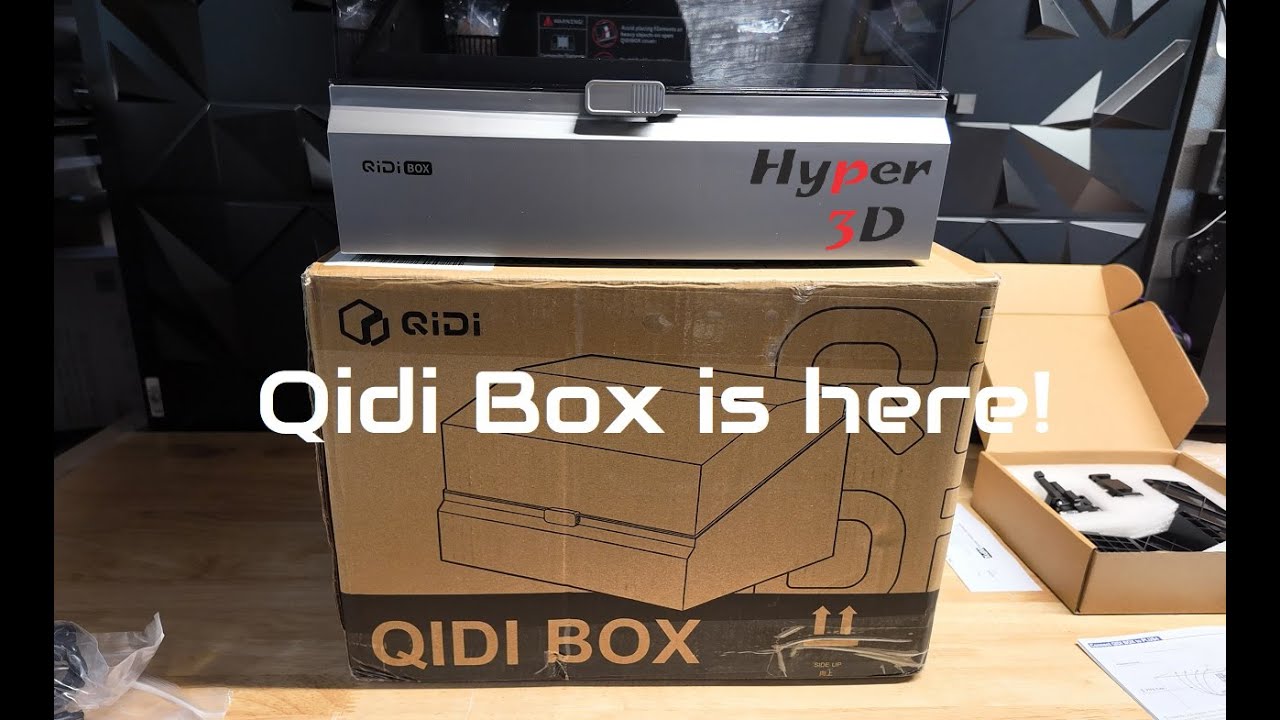 Qidi box finally arrived!  3d print with multi color for Qidi plus 4