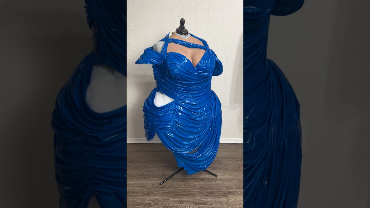 Wet dress for ​⁠@MistressisabelleBrooks 💙 #fashion #rpdr #rupaulsdragrace