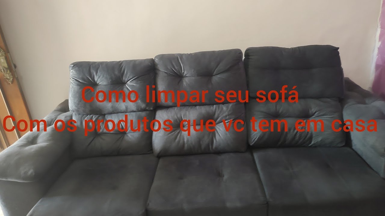 Limpando o sofá, com os produtos que vc tem em casa 🏠