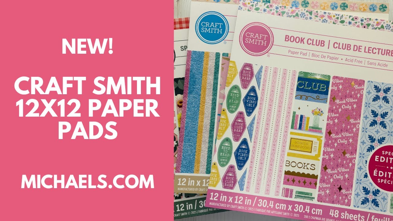 BRAND NEW! Don't MISS these! Craft Smith 12x12 Paper Pads Michaels.com