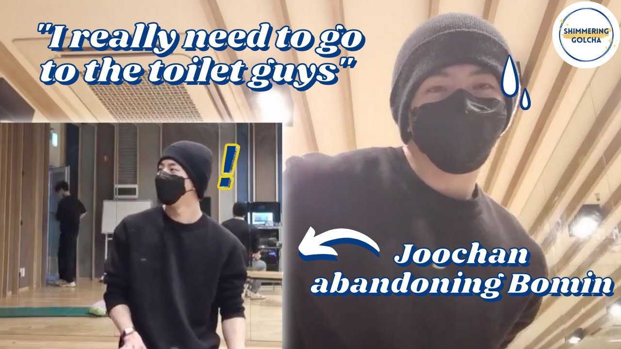 Golden Child's Bomin Being Left Alone To Continue A Joochan VLive But He Needs To Go To The Toilet 😂