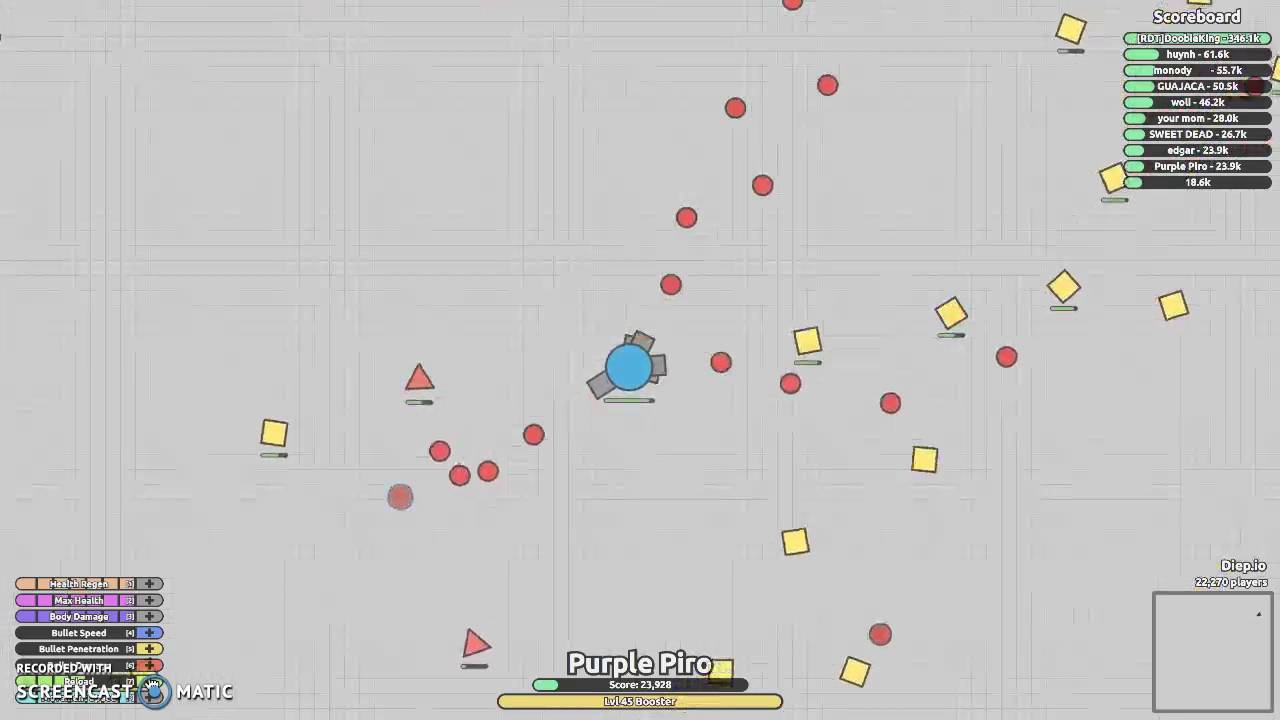 Diep.io/Best Body Damage Tank!