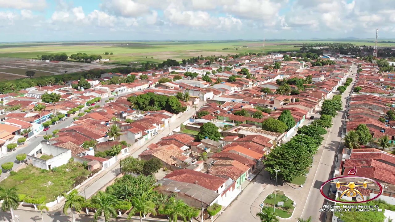 Campo Alegre - Alagoas Brasil - visto de cima em 4K