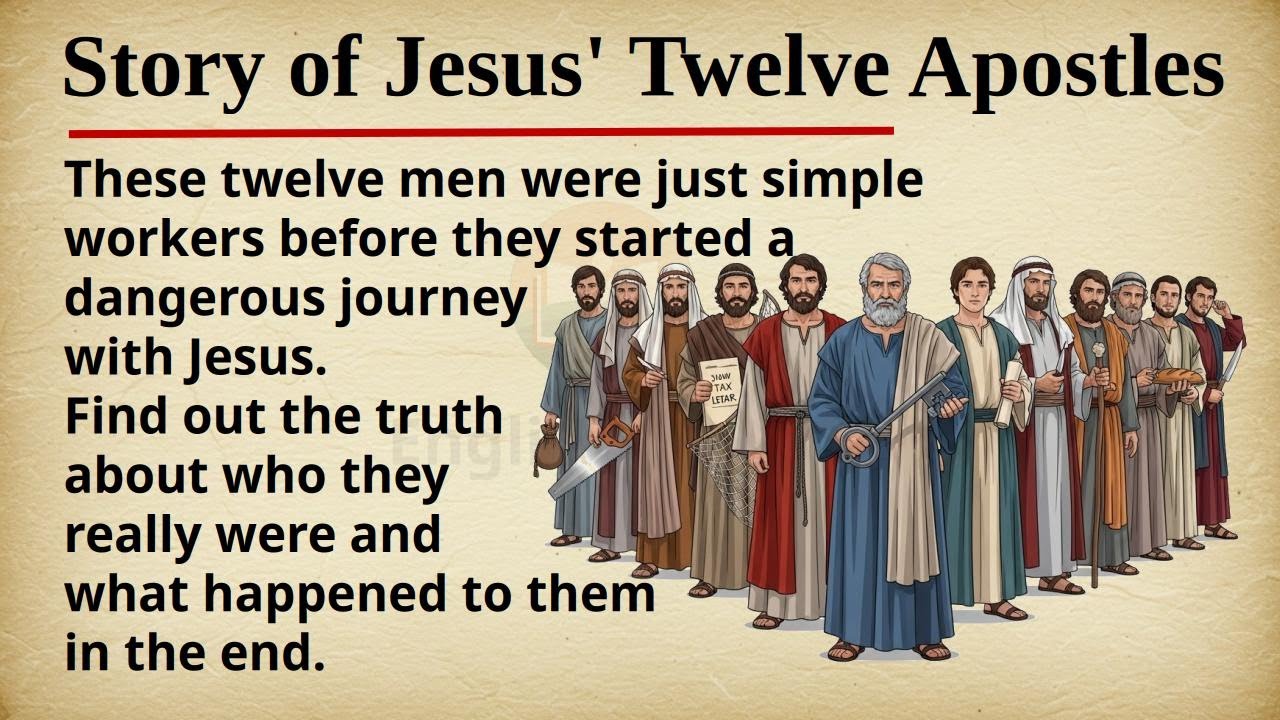 Story of Jesus' Twelve Apostles 🙏📖 || Learn English Through Story Level 2 || Graded Reader 🎧