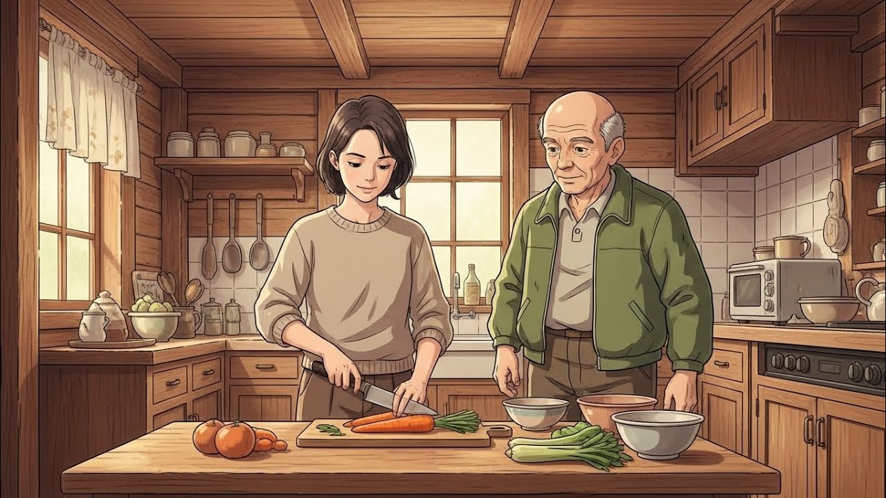 Walking Back to the Village at Dusk | Slow Living Ghibli-Style ASMREvening Paths and Warm Lights — 