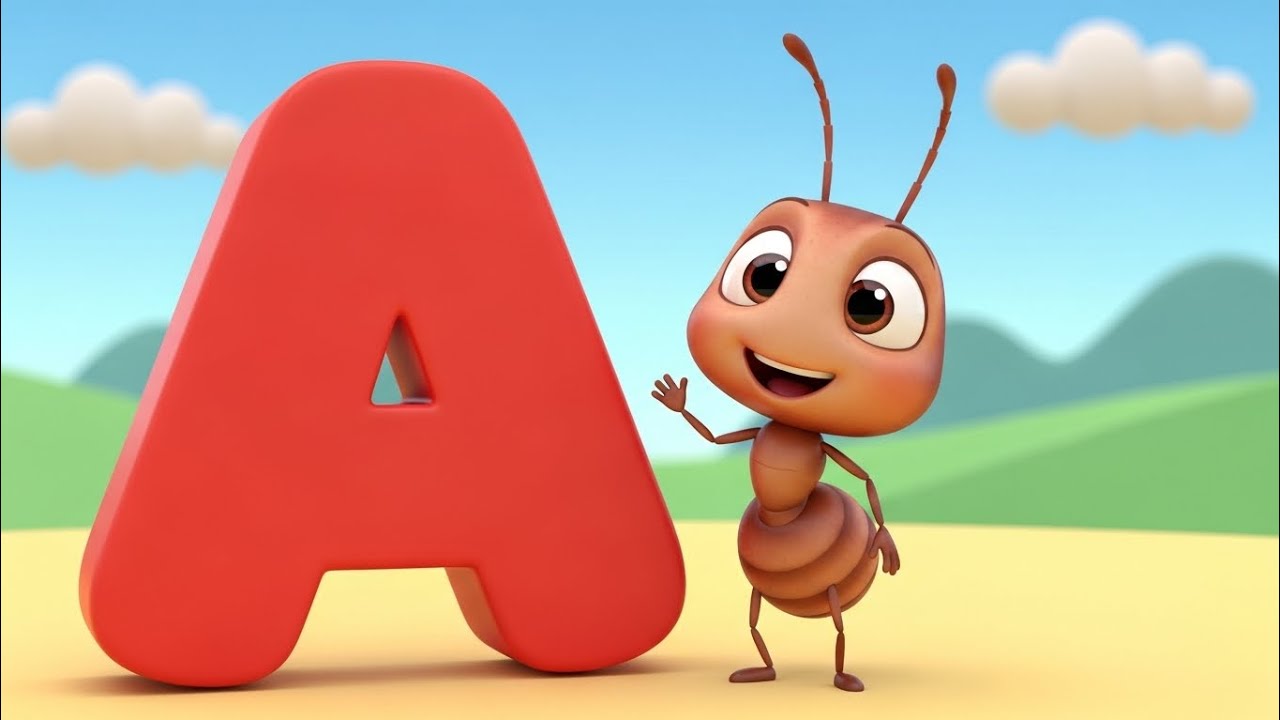 A for ant abcd alphabet video