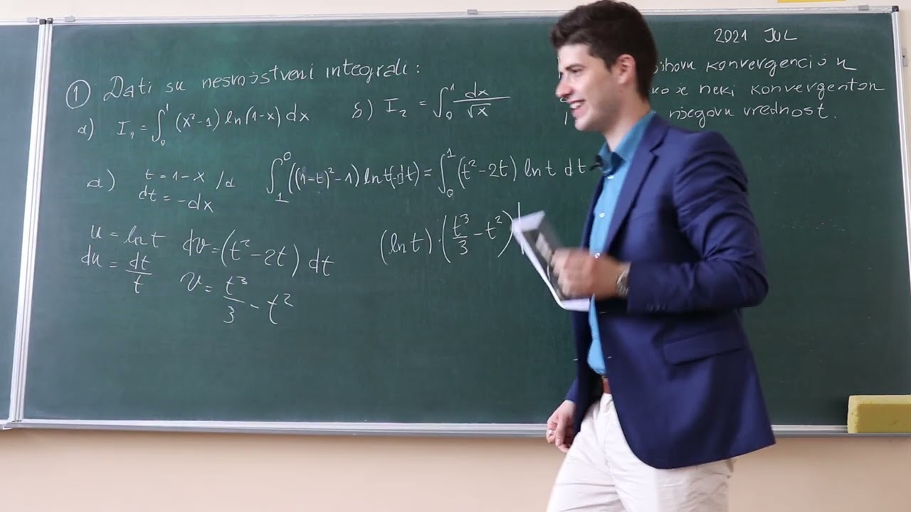 Ispit iz Matematike 2  (ETF) - jun 2021 - 1a - odredjeni integrali