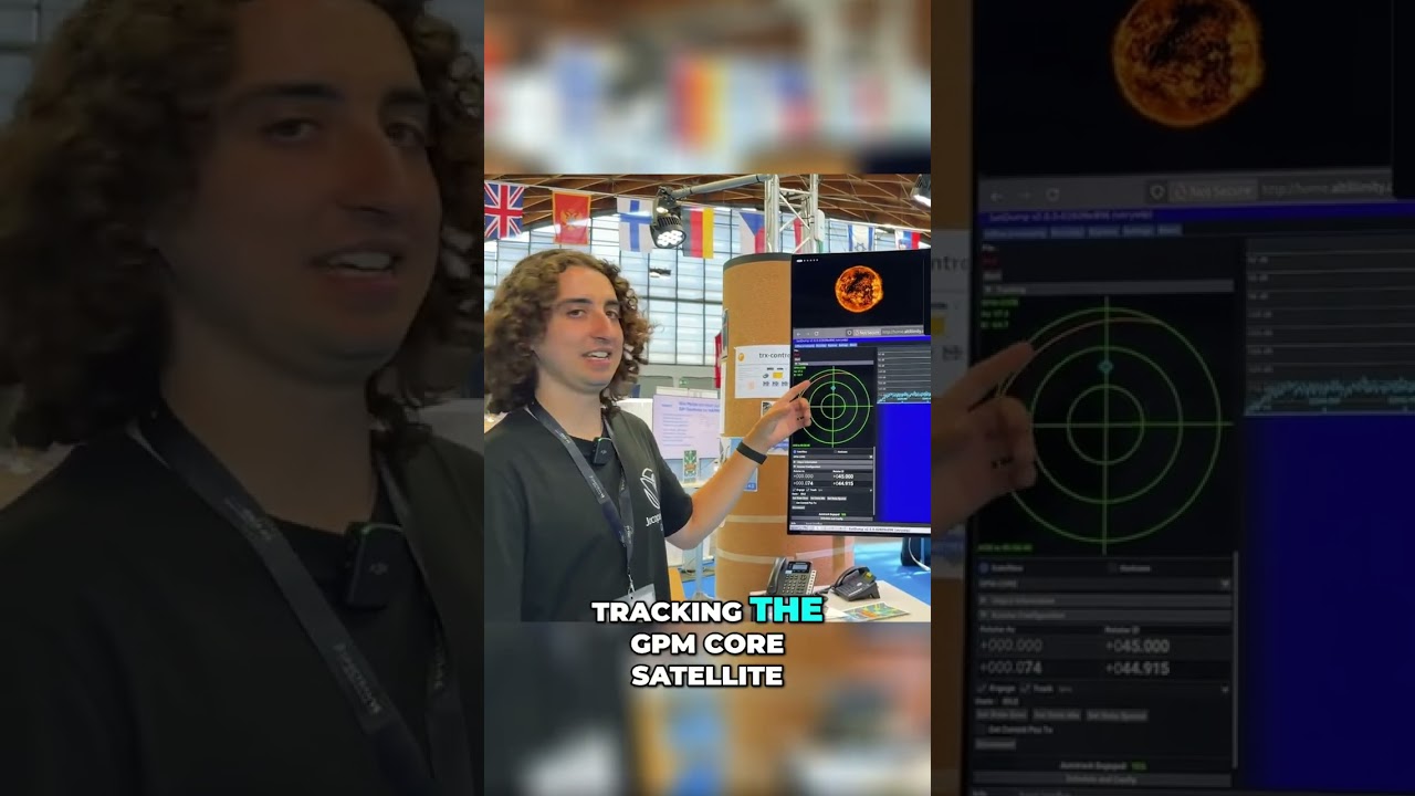 GPM Satellite Tracking: Remote Antenna Setup Revealed! #shorts