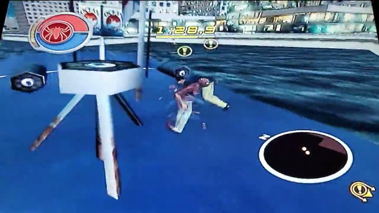 Spider Man 2 The Game (Xbox) Side Mission: Sinking Boat Rescue (Harbor) #2