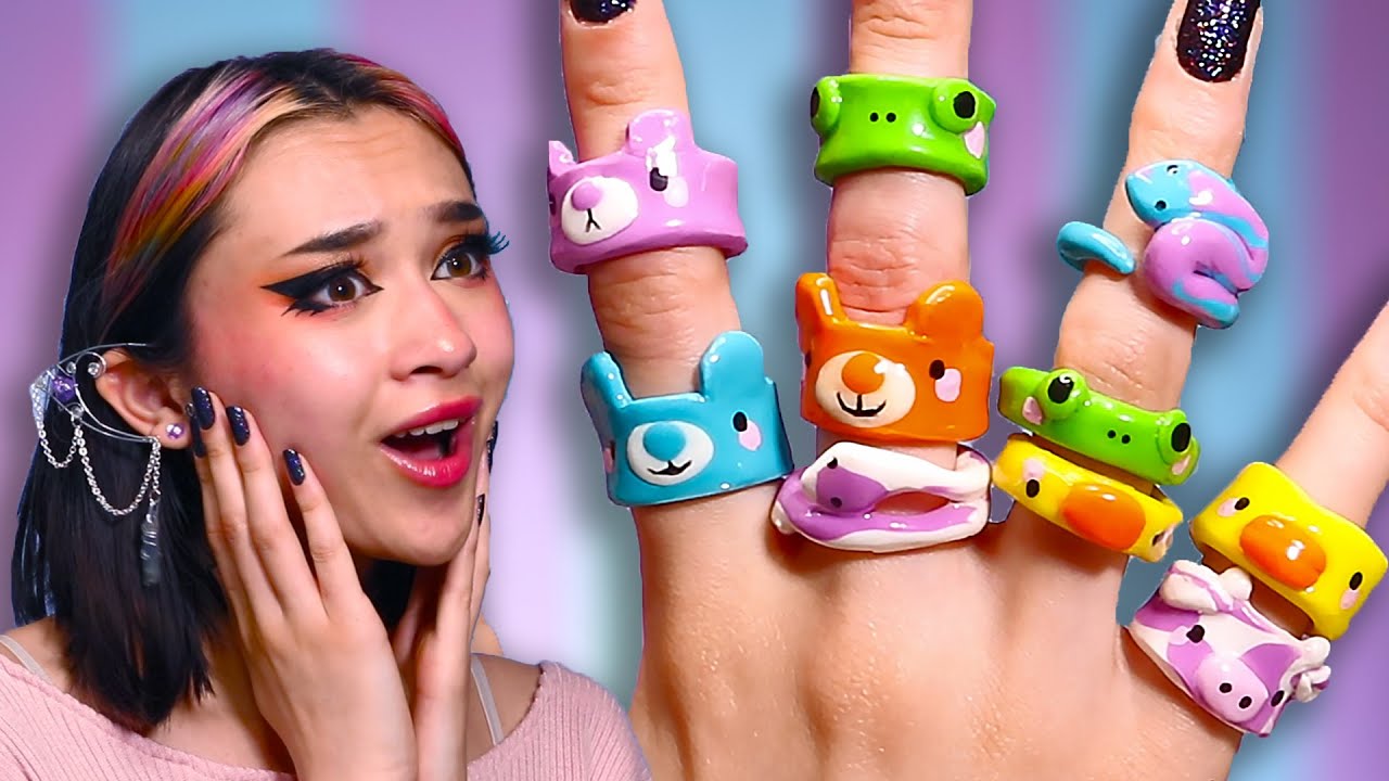 DIERENRINGETJES MAKEN VAN KLEI | Zo Cute!!!