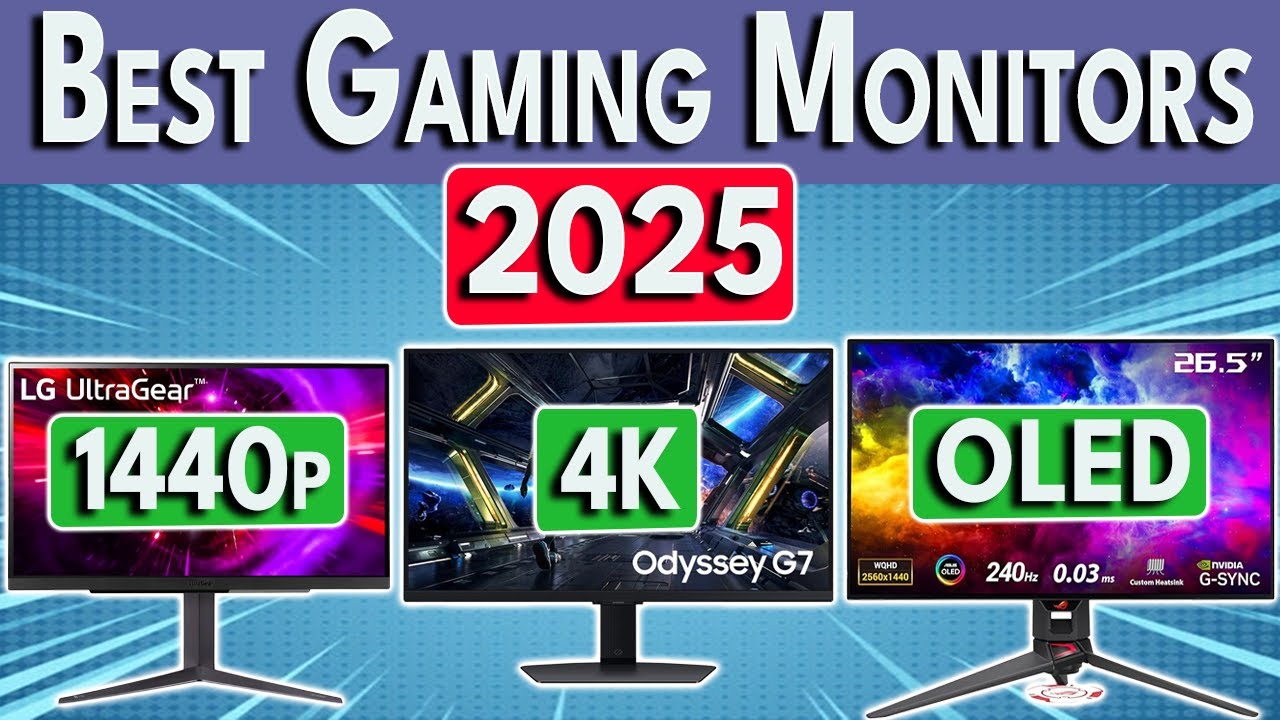 Best Gaming Monitor 2025 | 1440p, 240hz, 4K & OLED | Best Gaming Monitors for PC PS5 XBox