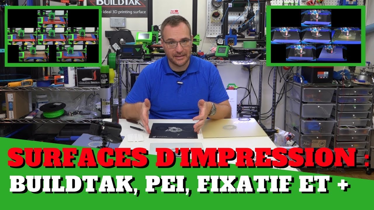 Test de surfaces d'impression - BuildTak, PEI et autre