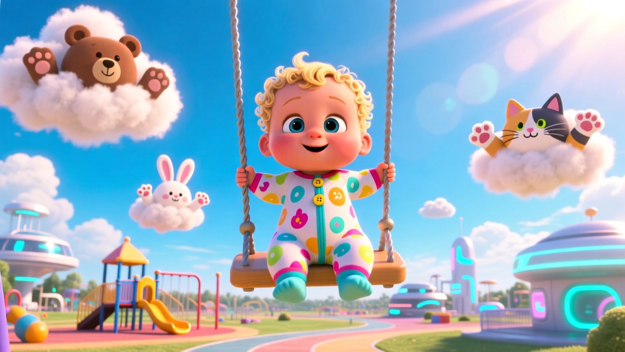 Playground Fun with Baby  | Happy Play Song for Toddlers | Sing Along