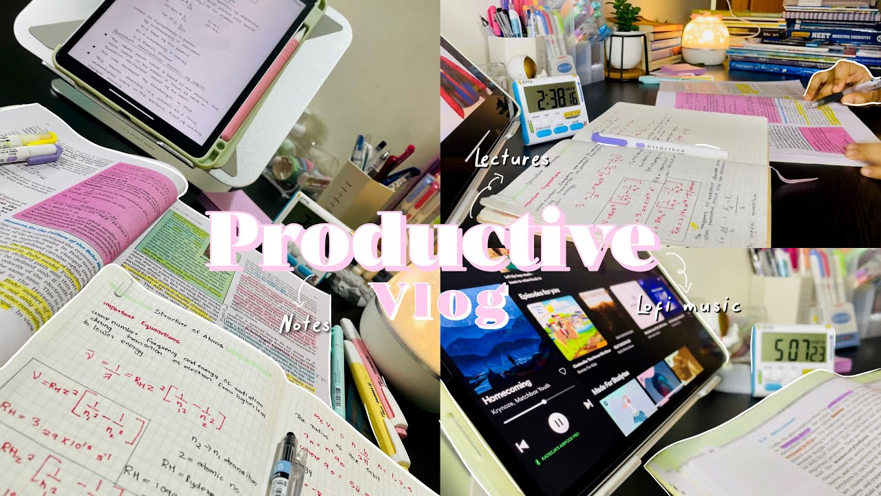 Productive study vlog ft.lots of stu(dying)😌 *motivating* preparing for NEET 2023 11th grader