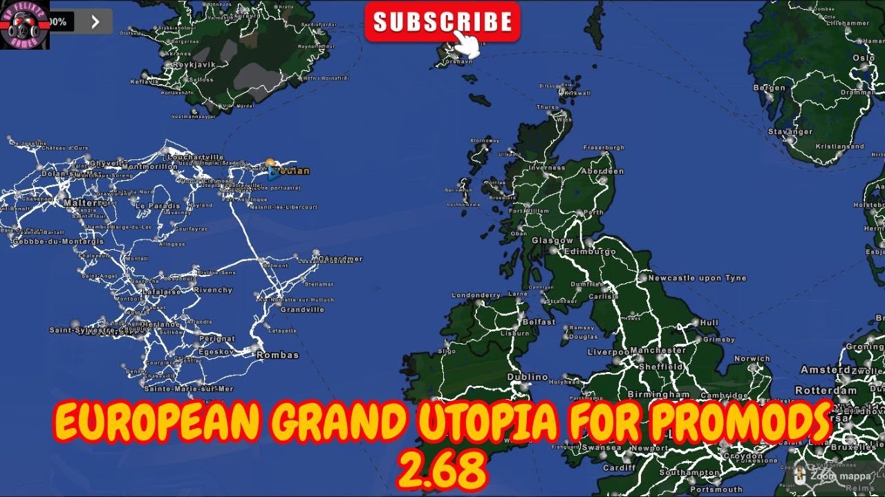 ETS2 1.49 - EUROPEAN GRAND UTOPIA V1.2A FOR PROMODS 2.68