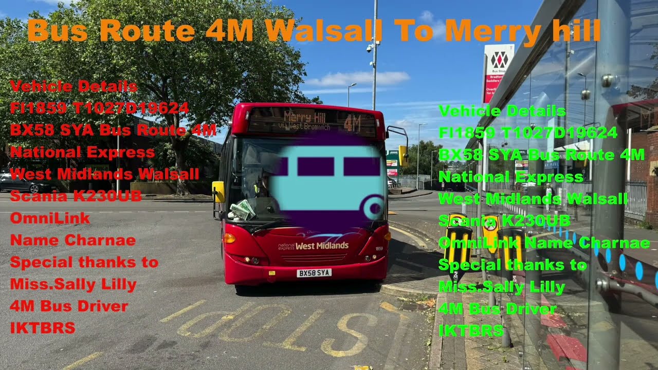 Bus Route  4M  Merry Hill To Walsall     4K